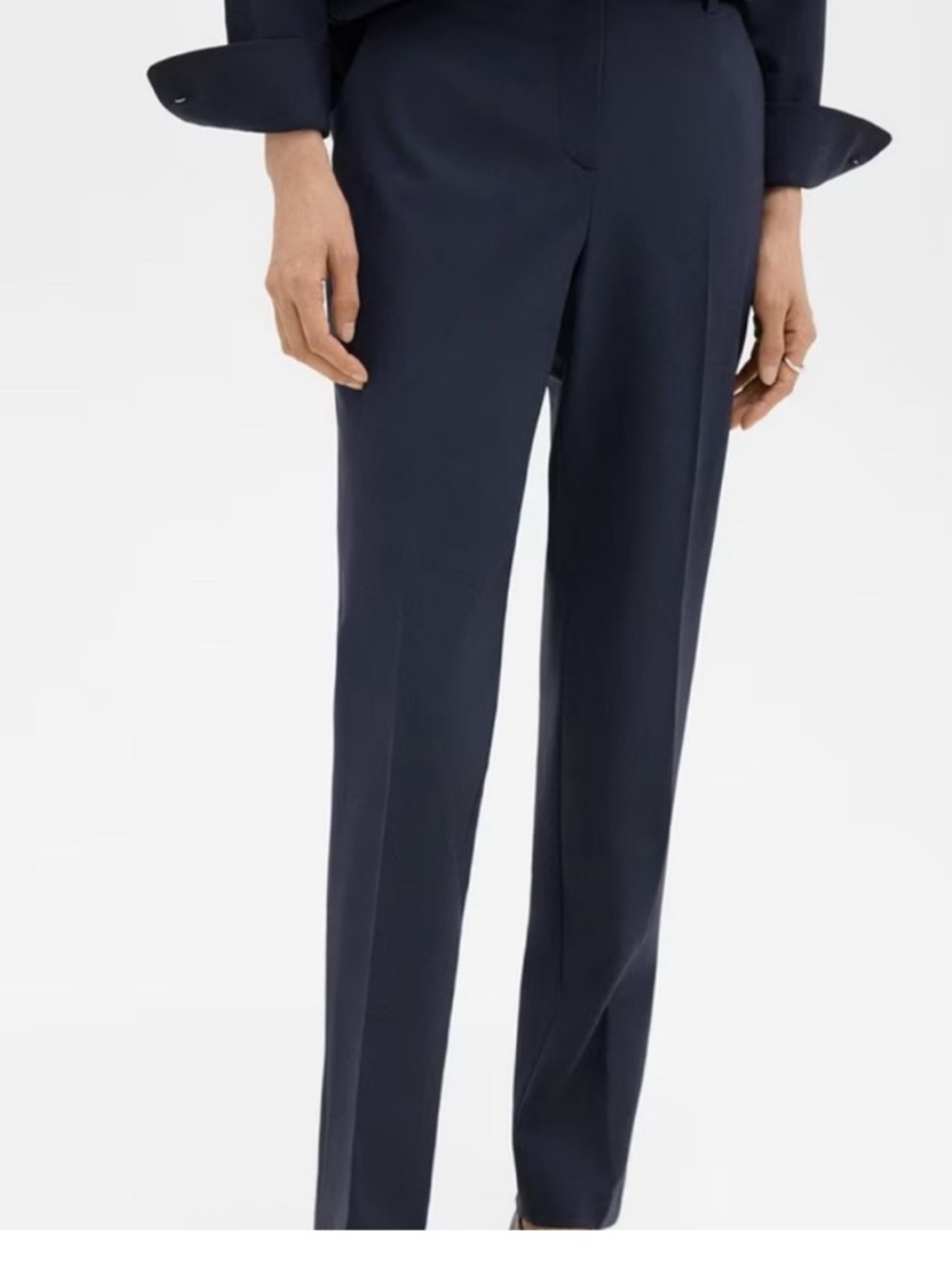 Theory Wool Suit Trousers navy blue size 4 - Picture 2 of 15